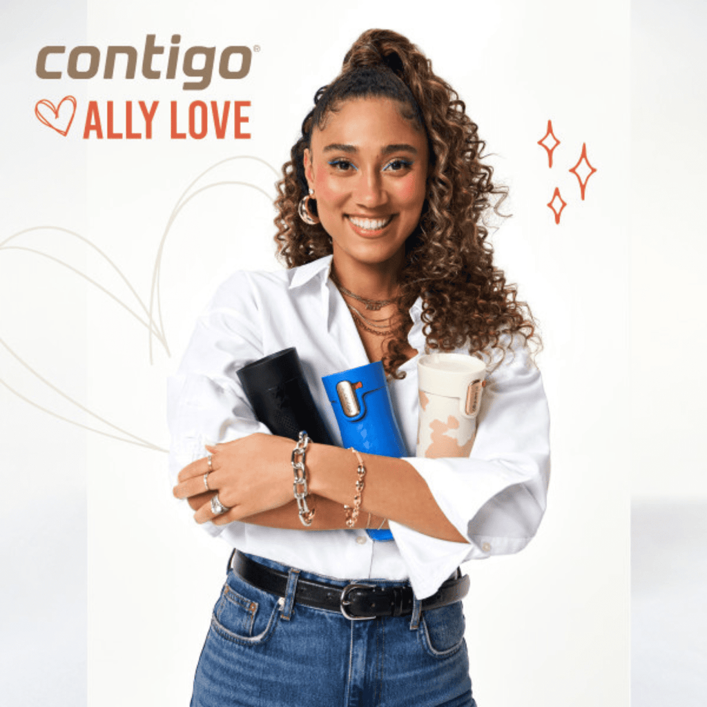 Contigo x Ally Love Autoseal West Loop Vacuum-Insulated Stainless Steel Travel Mug with Easy-Clean Lid, 16 oz, Stellar Jay R512