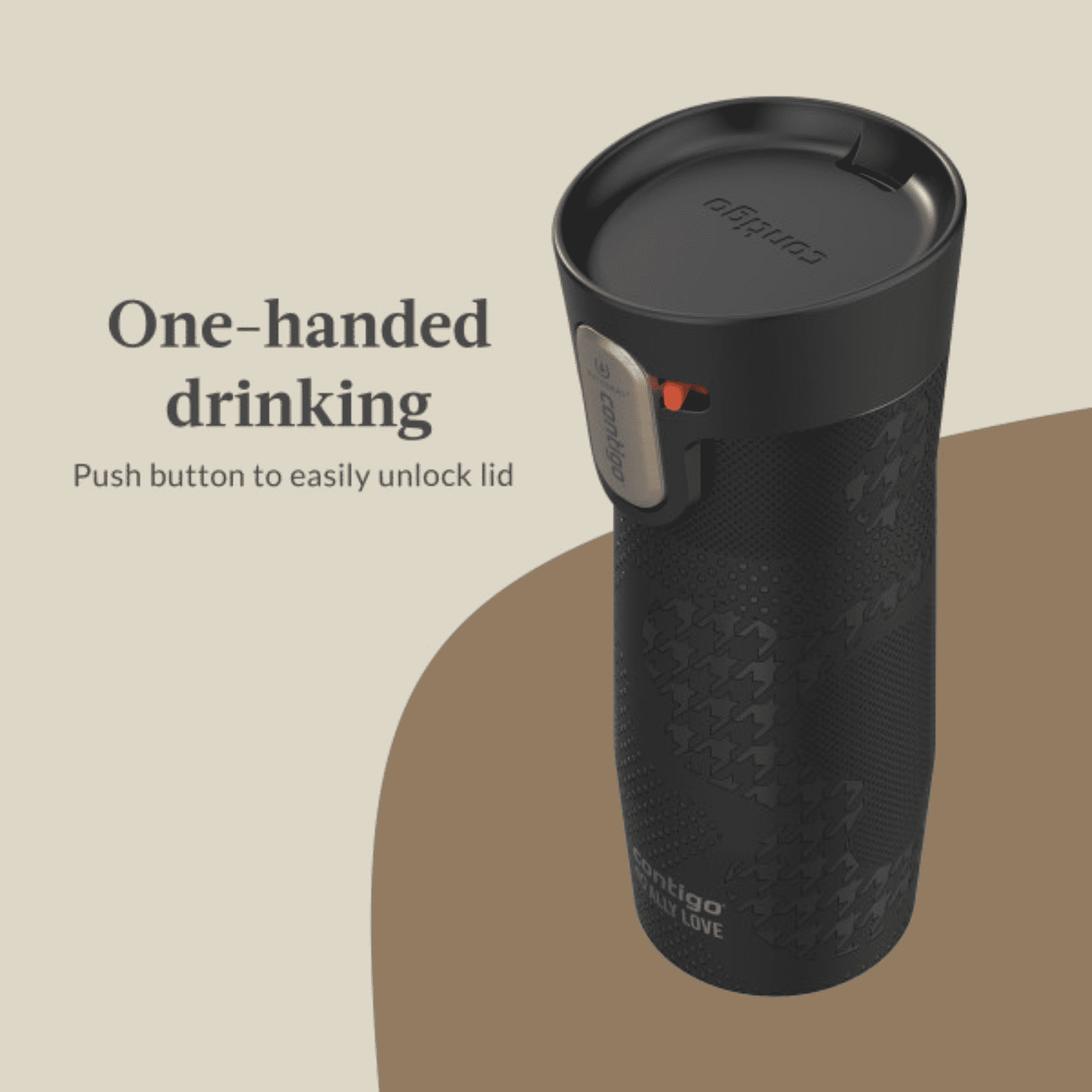 Contigo x Ally Love Autoseal West Loop Vacuum-Insulated Stainless Steel Travel Mug with Easy-Clean Lid, 16 oz, Stellar Jay R512