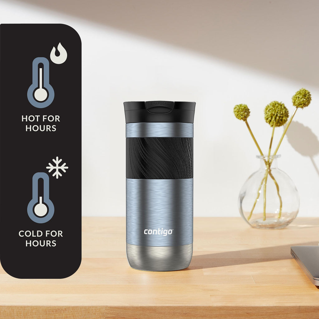 Contigo Byron 2.0 Stainless Steel Travel Mug with SNAPSEAL Lid and Grip, 16oz. 33WU