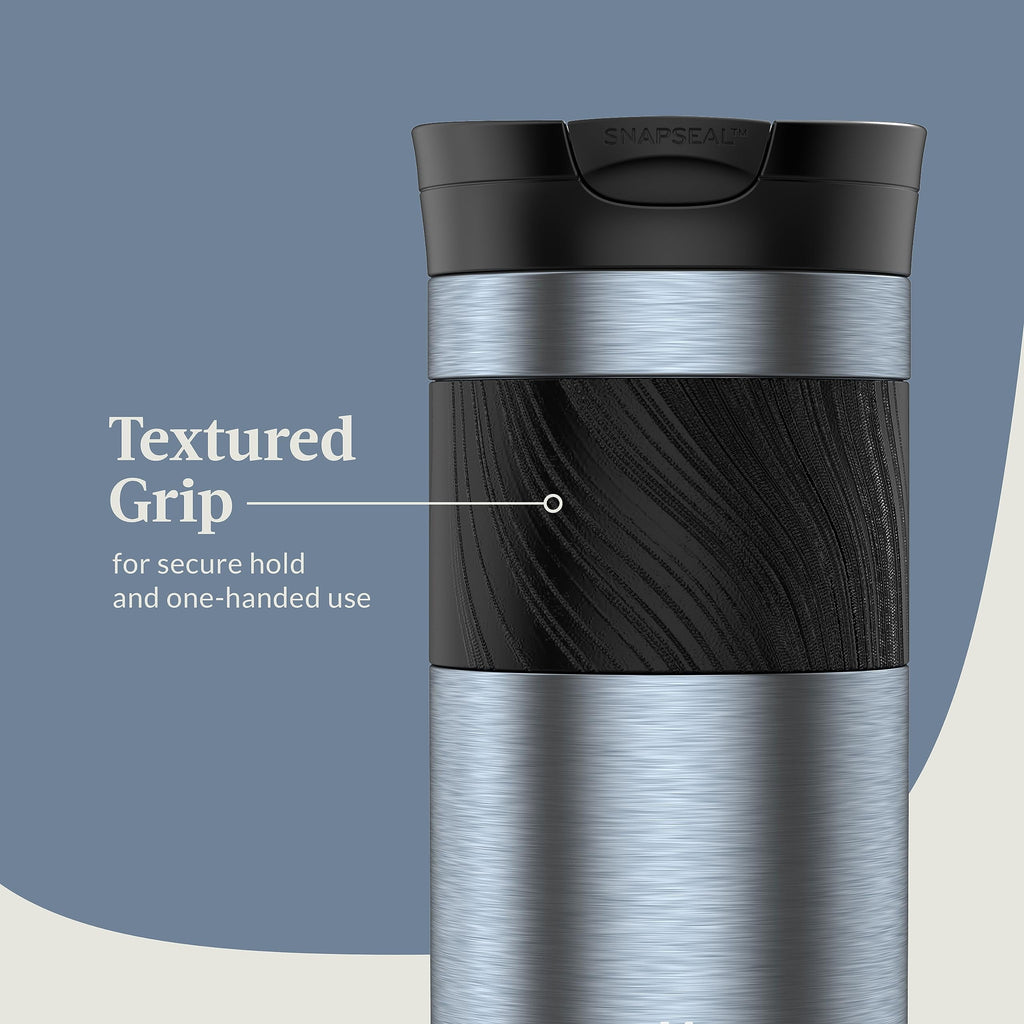 Contigo Byron 2.0 Stainless Steel Travel Mug with SNAPSEAL Lid and Grip, 16oz. 33WU