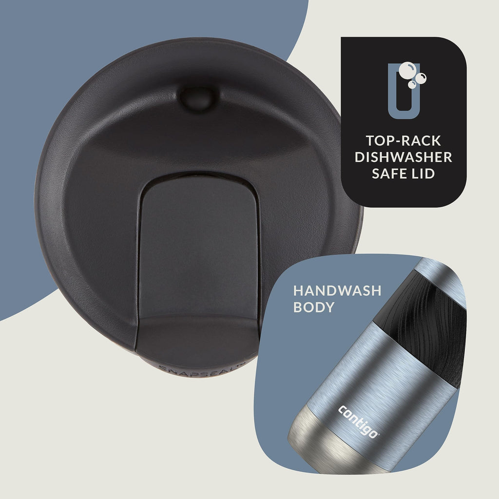 Contigo Byron 2.0 Stainless Steel Travel Mug with SNAPSEAL Lid and Grip, 16oz. 33WU
