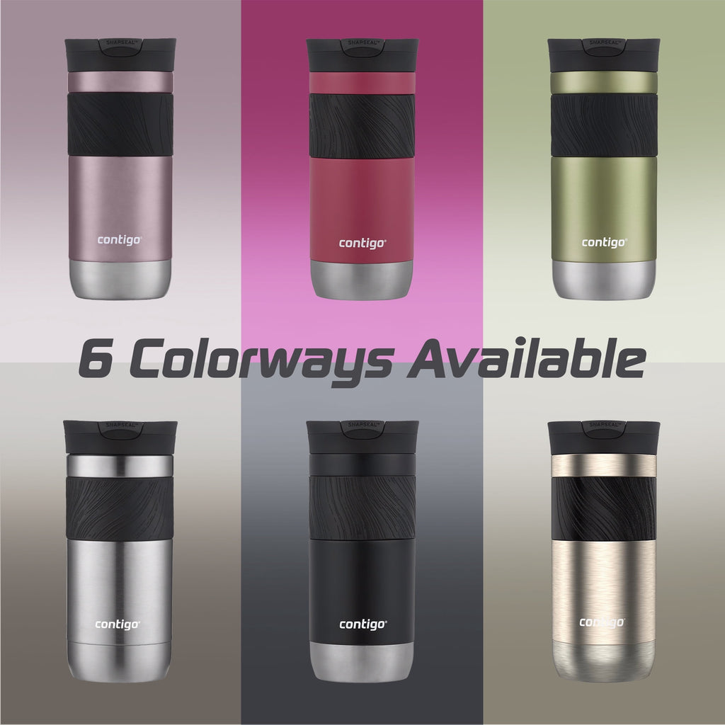 Contigo Byron 2.0 Stainless Steel Travel Mug with SNAPSEAL Lid and Grip, 16oz. 33WU