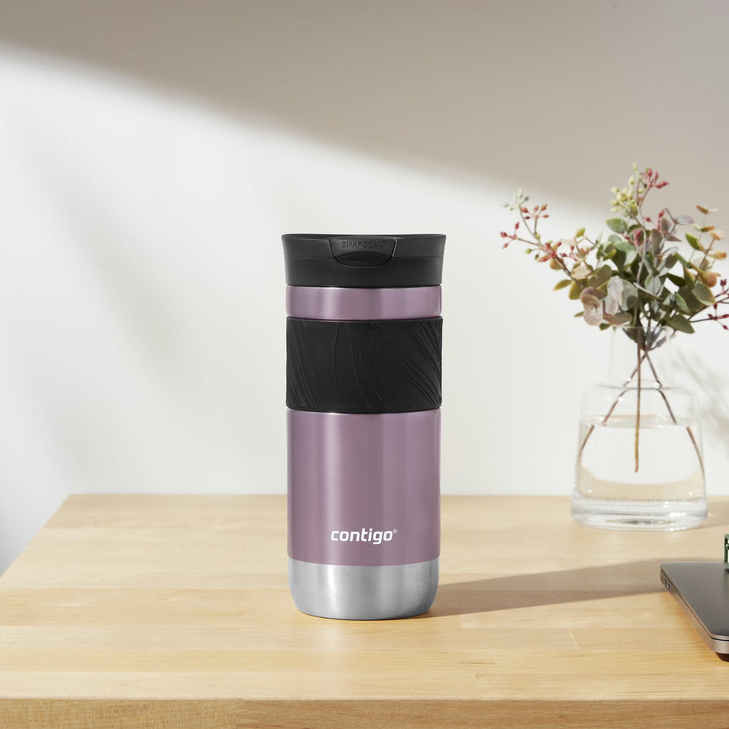 Contigo Byron 2.0 Stainless Steel Travel Mug with SNAPSEAL Lid and Grip, 16oz. 33WU