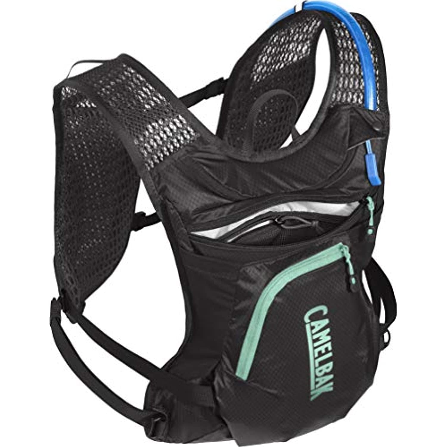 CamelBak Women's Chase Bike Vest 50oz - Hydration Vest - Easy Access Pockets, Black/Mint BFRH