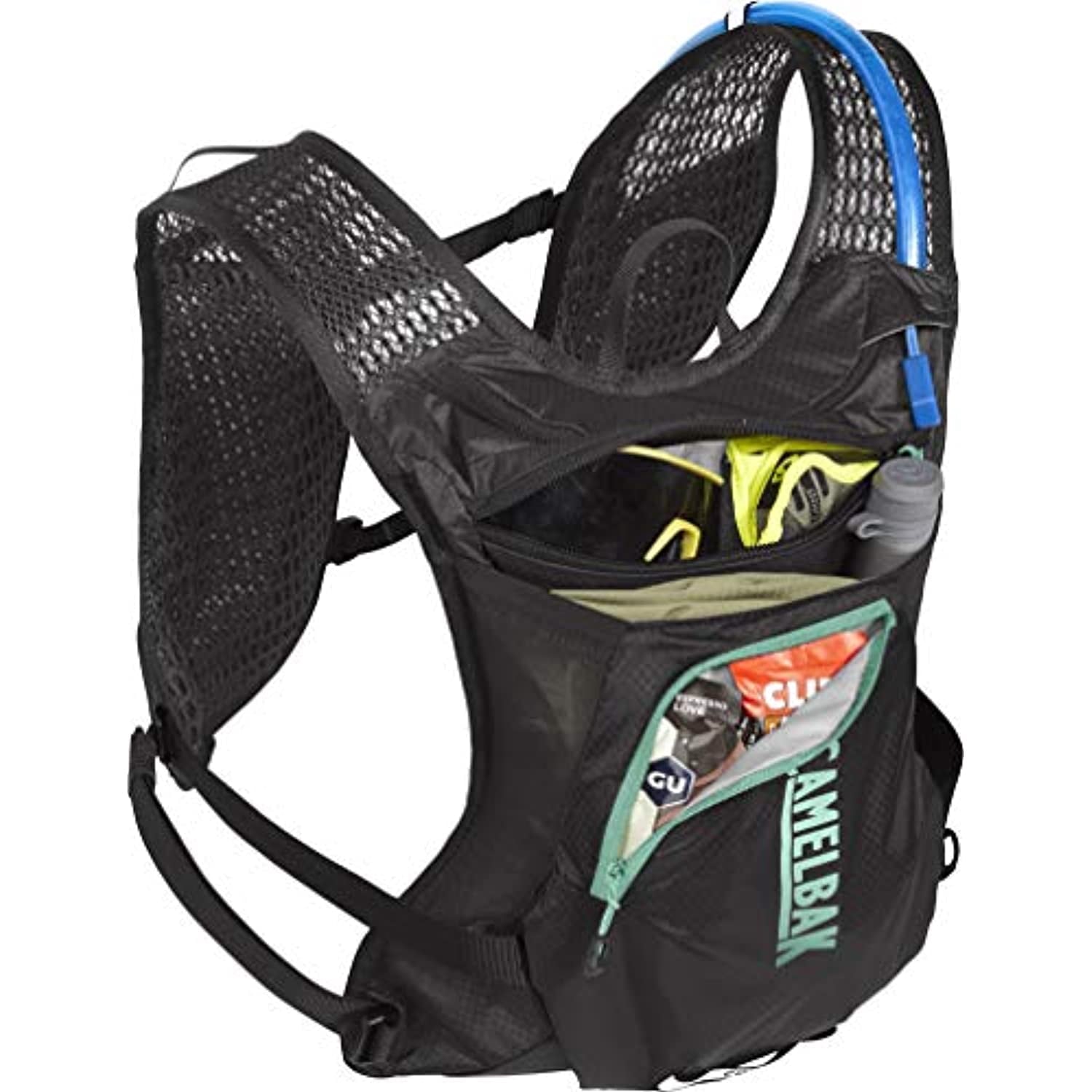 CamelBak Women's Chase Bike Vest 50oz - Hydration Vest - Easy Access Pockets, Black/Mint BFRH