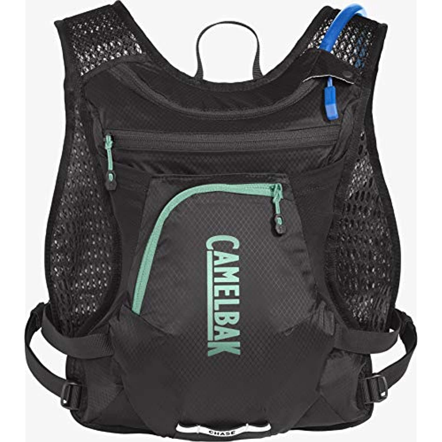 CamelBak Women's Chase Bike Vest 50oz - Hydration Vest - Easy Access Pockets, Black/Mint BFRH