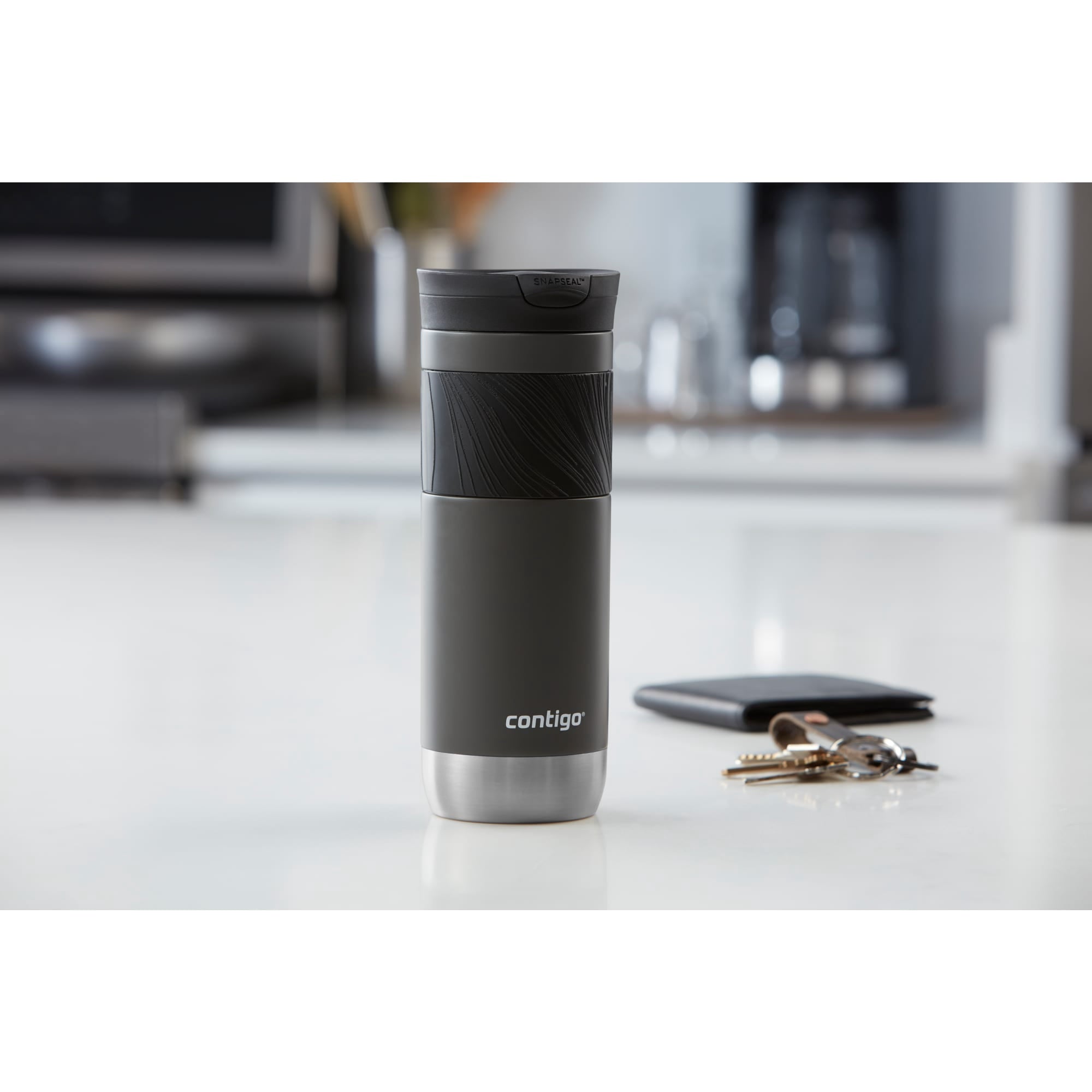 Contigo Byron 2.0 Stainless Steel Travel Mug with SNAPSEAL Lid and Grip, 20oz. SDH2
