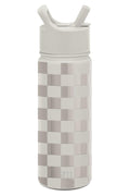 Simple Modern Kids Water Bottle with Straw Lid Vacuum Insulated Stainless Steel Metal Thermos Bottles | Reusable Leak Proof BPA-Free Flask for School | Summit Collection | 18oz, Checkmate 1HGV