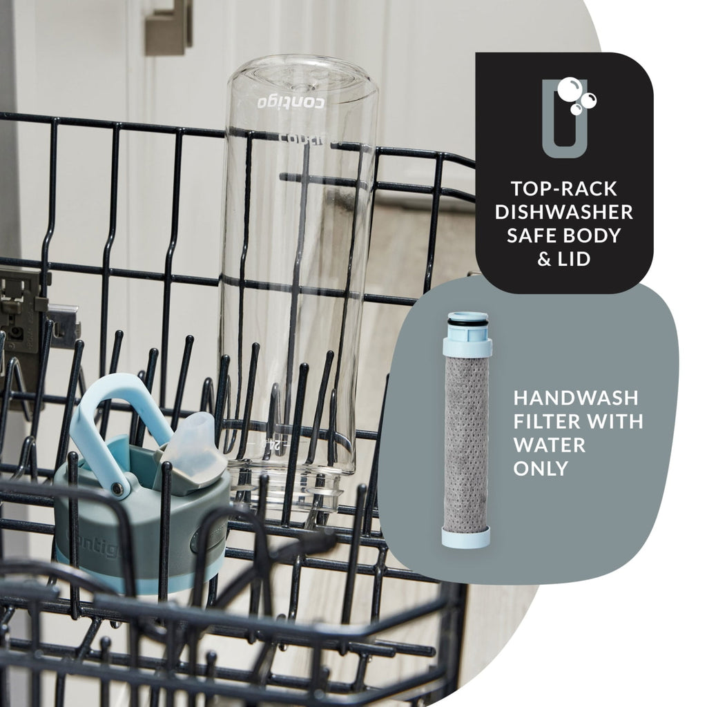 Contigo 24 oz. Wells Plastic Filter Water Bottle - Salt MYNO