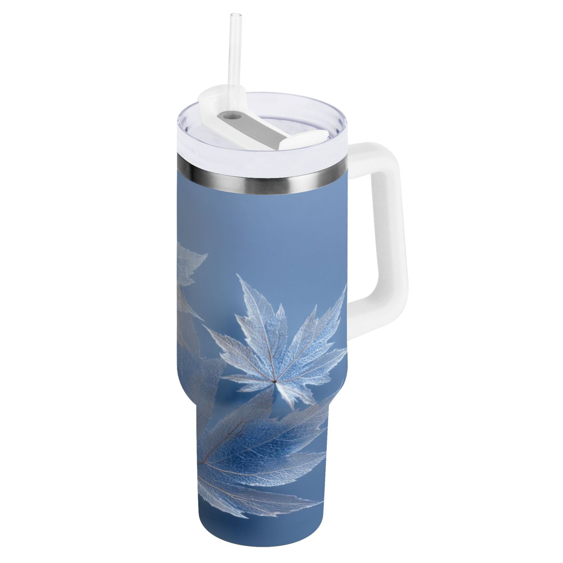 30 oz Insulated Stainless Steel Tumbler Double Wall Stainless Steel Tumbler with 2-Way Drinking Glass Mapleleaves 37DB
