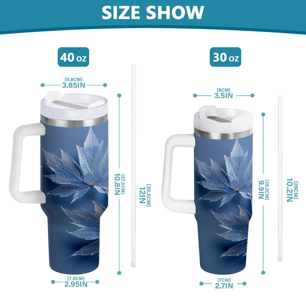 30 oz Insulated Stainless Steel Tumbler Double Wall Stainless Steel Tumbler with 2-Way Drinking Glass Mapleleaves 37DB