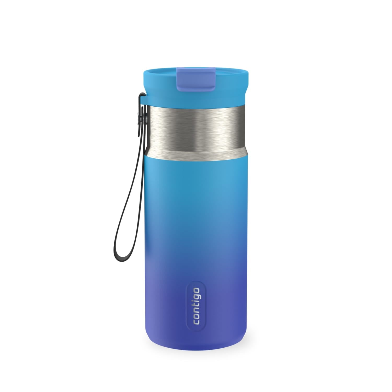Contigo DualSip 16 oz Compact Leakproof Insulated Water Bottle with 2-Way Lid D53Y