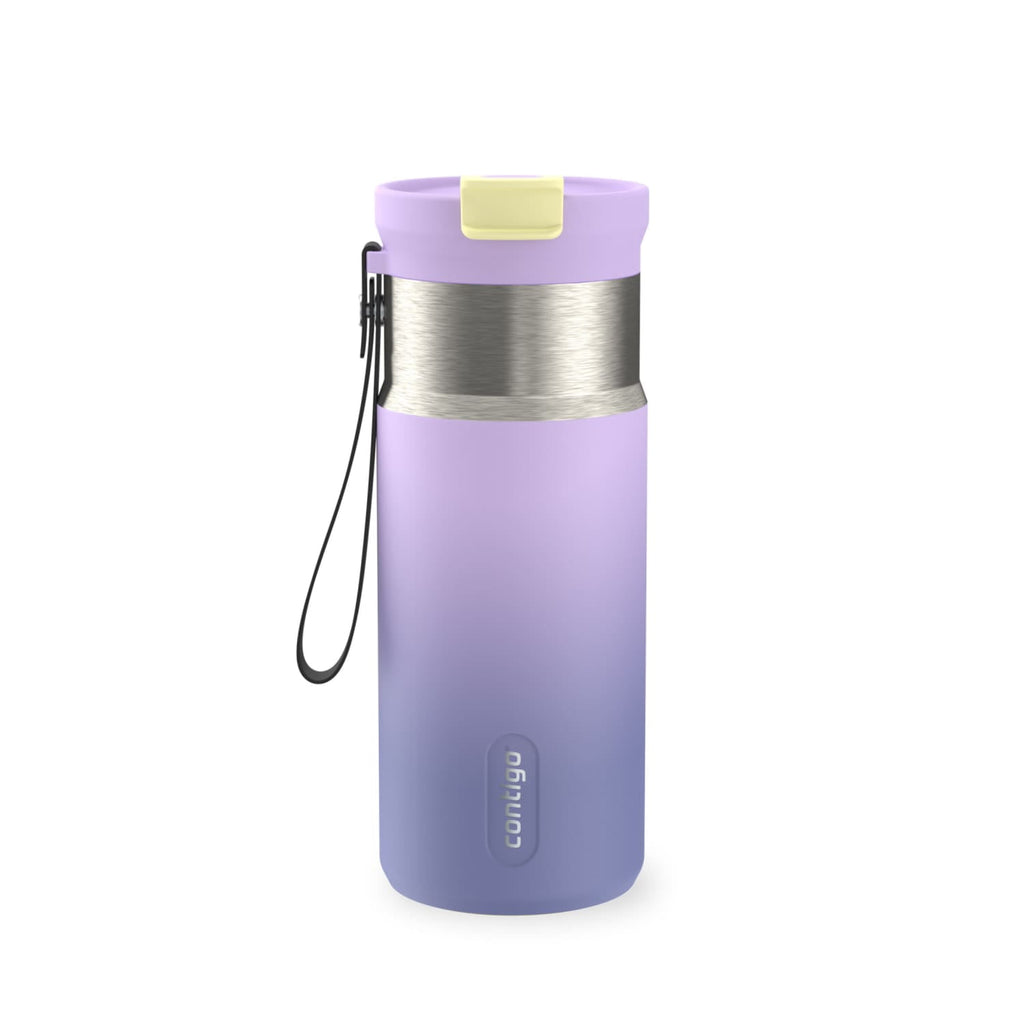 Contigo DualSip 16 oz Compact Leakproof Insulated Water Bottle with 2-Way Lid D53Y