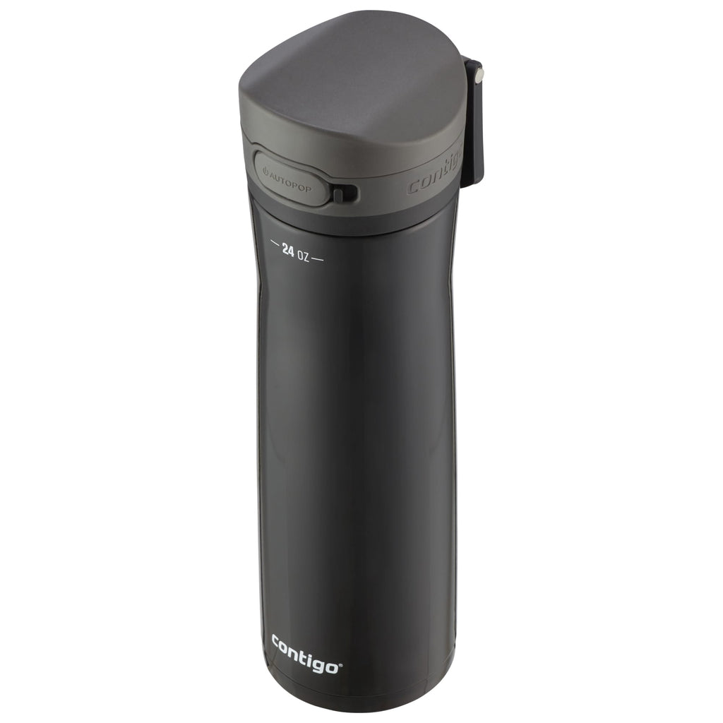 Contigo Jackson Chill  Bundle 2 Water Bottles Black 24oz and Pink  20oz with Autopop Lid Z4L1