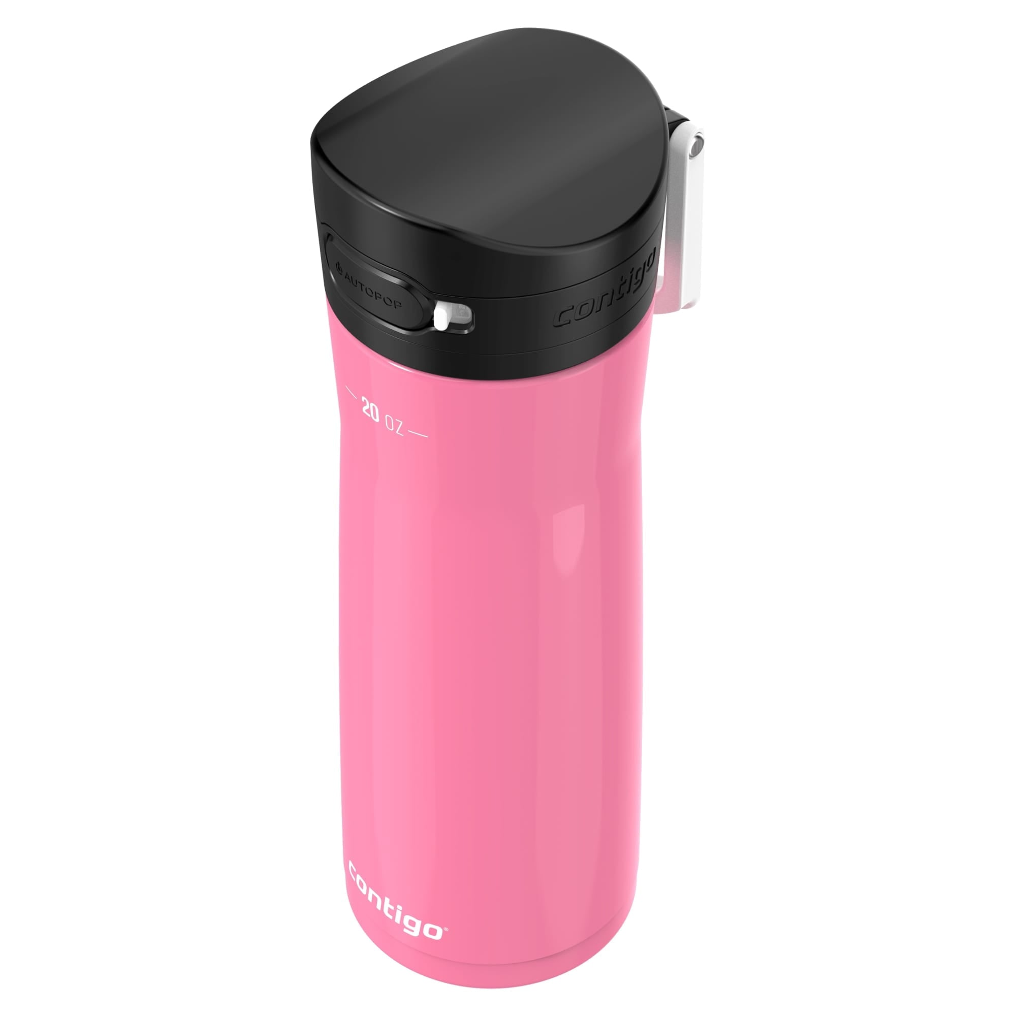 Contigo Jackson Chill  Bundle 2 Water Bottles Black 24oz and Pink  20oz with Autopop Lid Z4L1