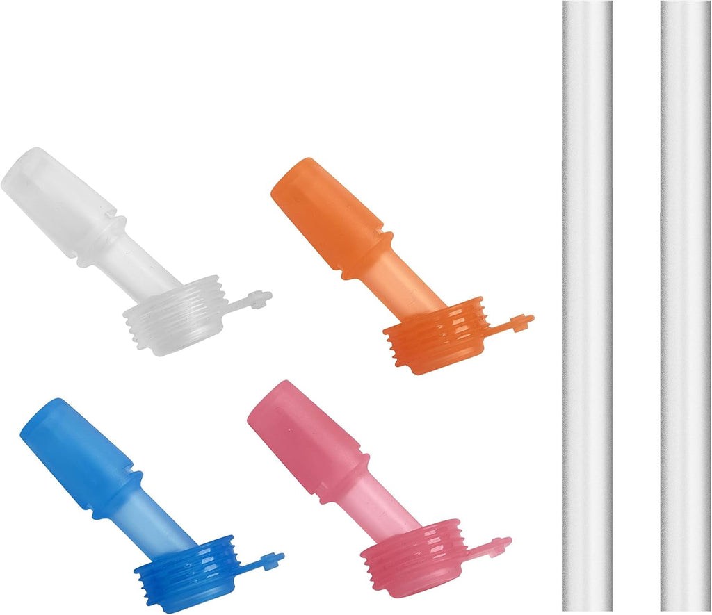 CamelBak eddy+ Kids 4-pack, Bite Valve &amp; Straws, Multi Color 2IIT