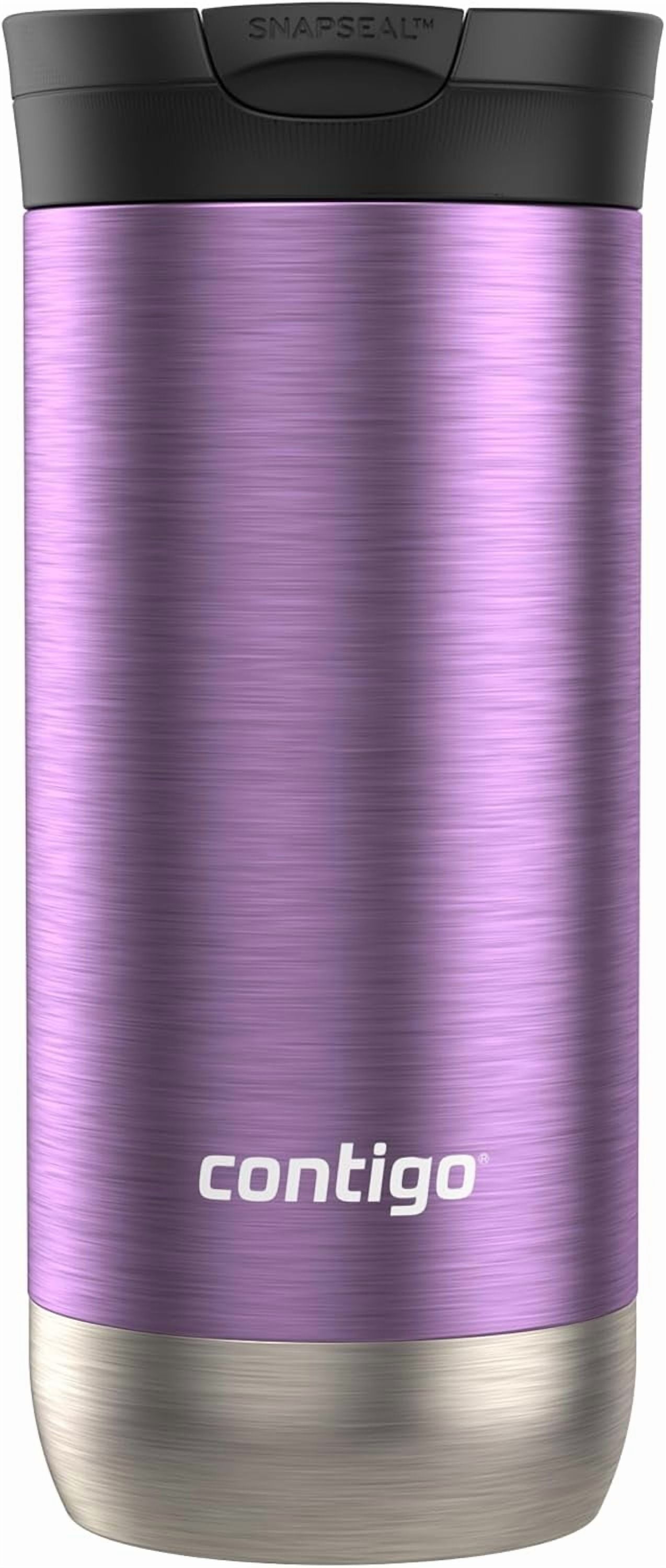 Contigo Huron SnapSeal Insulated Travel Tumbler, Purple Panzy Color 16 oz (473 mL) NCAV