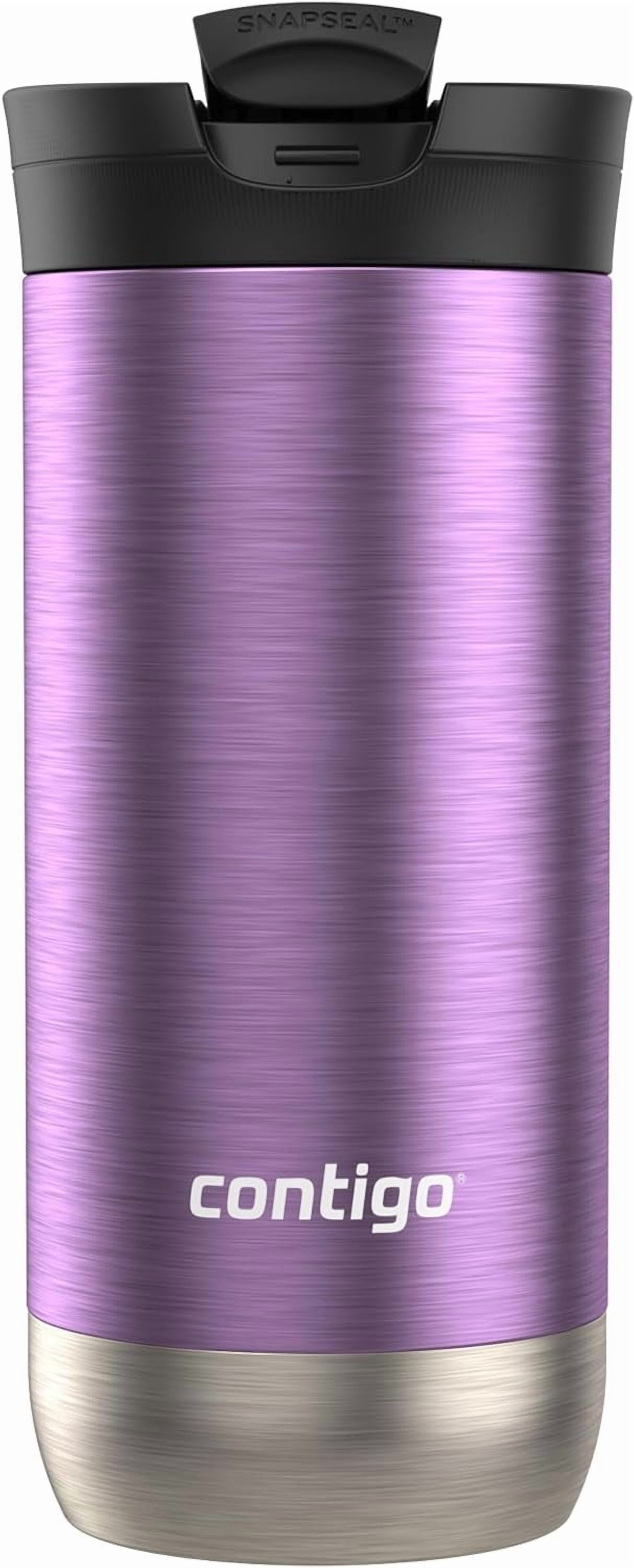 Contigo Huron SnapSeal Insulated Travel Tumbler, Purple Panzy Color 16 oz (473 mL) NCAV