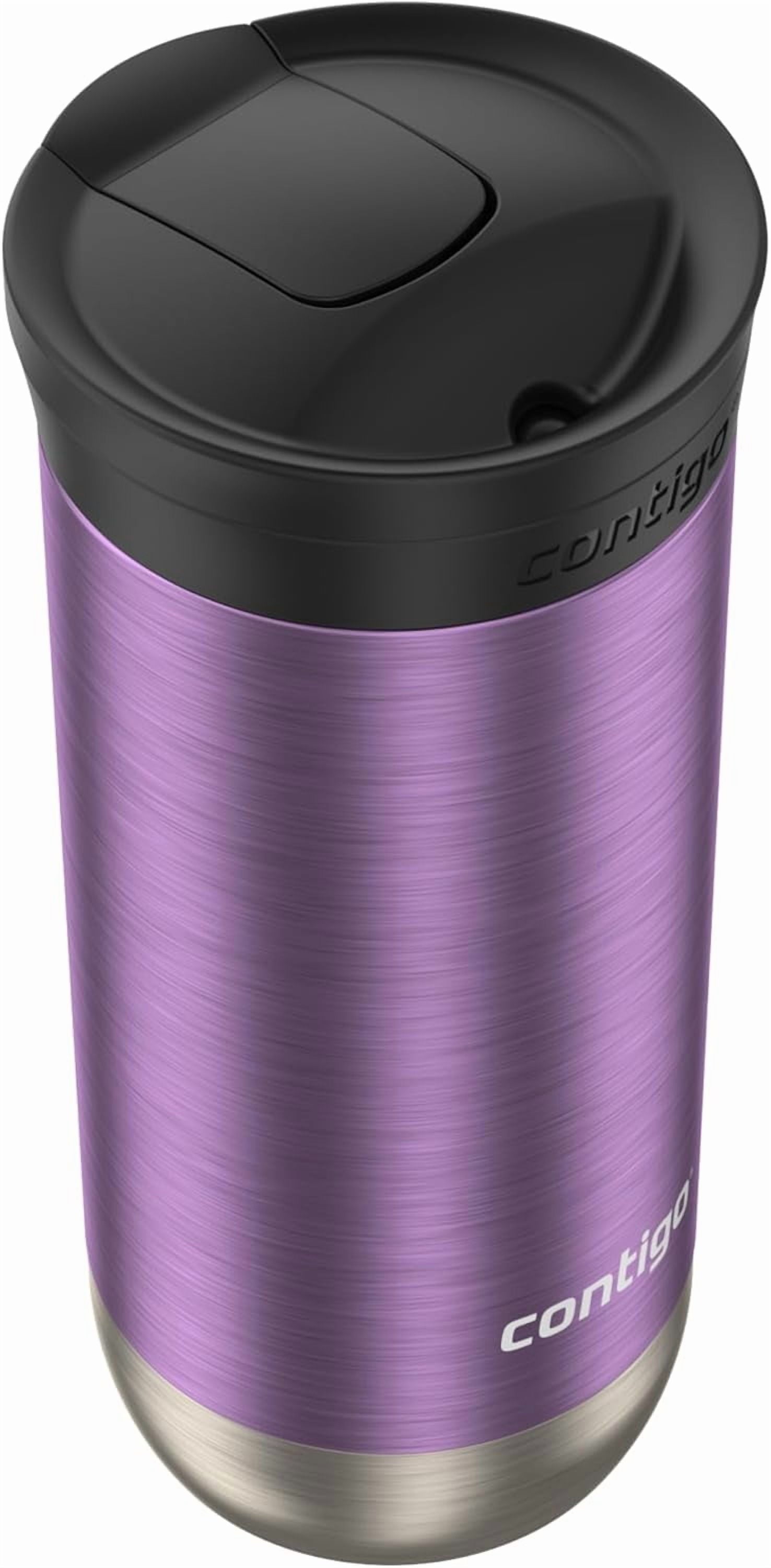 Contigo Huron SnapSeal Insulated Travel Tumbler, Purple Panzy Color 16 oz (473 mL) NCAV