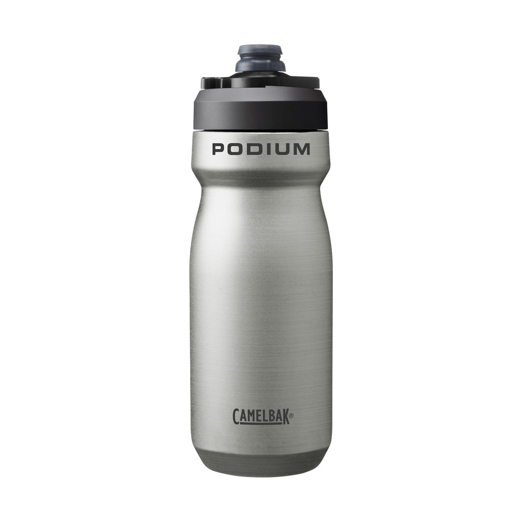 CamelBak Podium 18oz Insulated Stainless Steel Bike Water Bottle, Stainless AUED