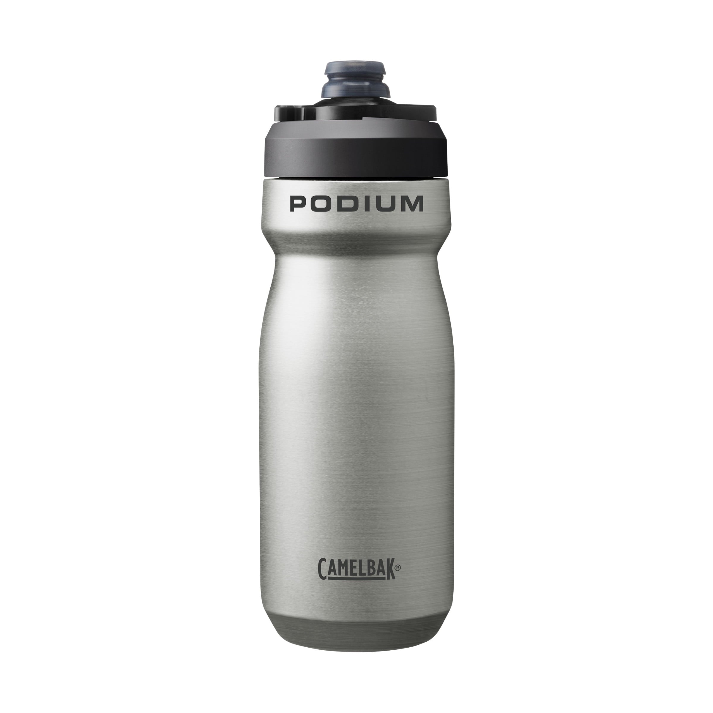 CamelBak Podium 18oz Insulated Stainless Steel Bike Water Bottle, Stainless AUED