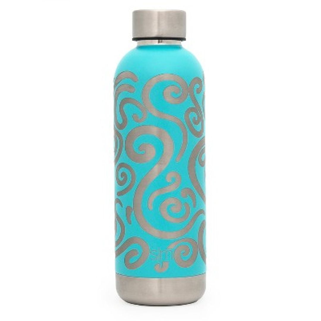 simple modern bolt curtis 17oz water bottle stainless steel Caribbean blue 6T29