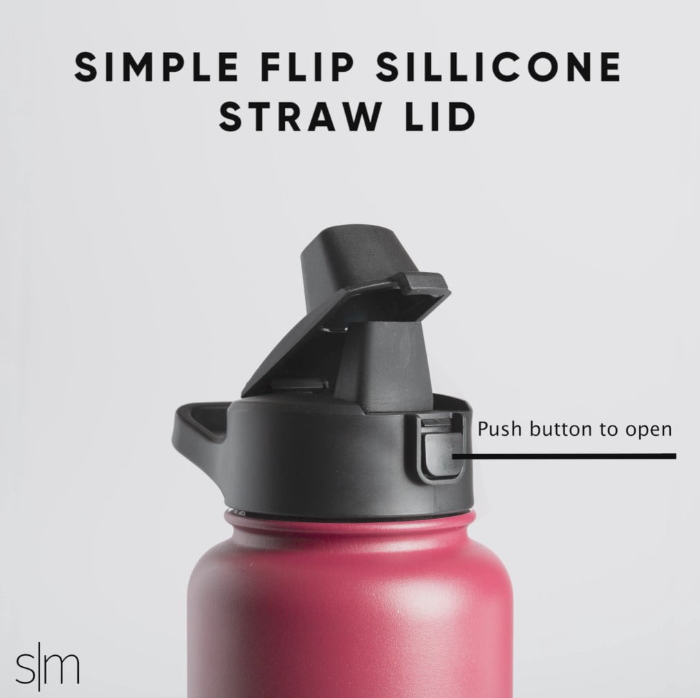 Simple Modern 64 Fluid Ounces Plastic Summit Water Bottle with Straw Lid - Malibu D79Y