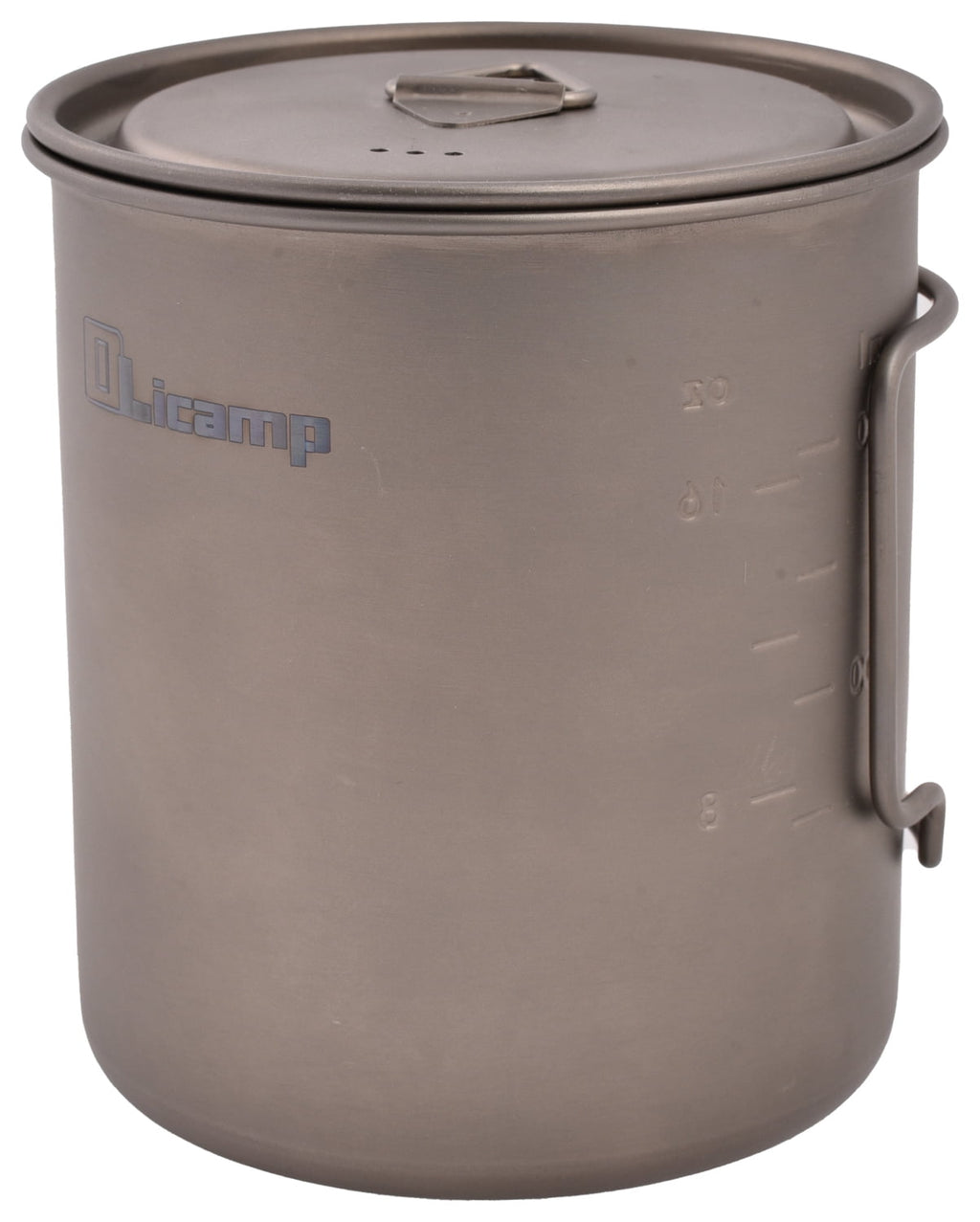 Olicamp Titanium Space Saver Mug with Lid, Nests Nalgene Bottle Inside, Lightweight and Compact, Perfect for Camping and Backpacking, 750mL FNMS