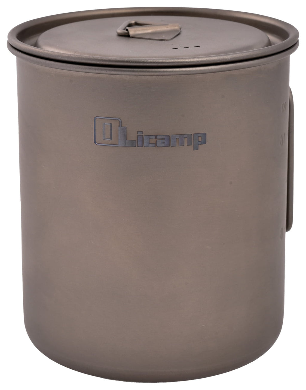 Olicamp Titanium Space Saver Mug with Lid, Nests Nalgene Bottle Inside, Lightweight and Compact, Perfect for Camping and Backpacking, 750mL FNMS