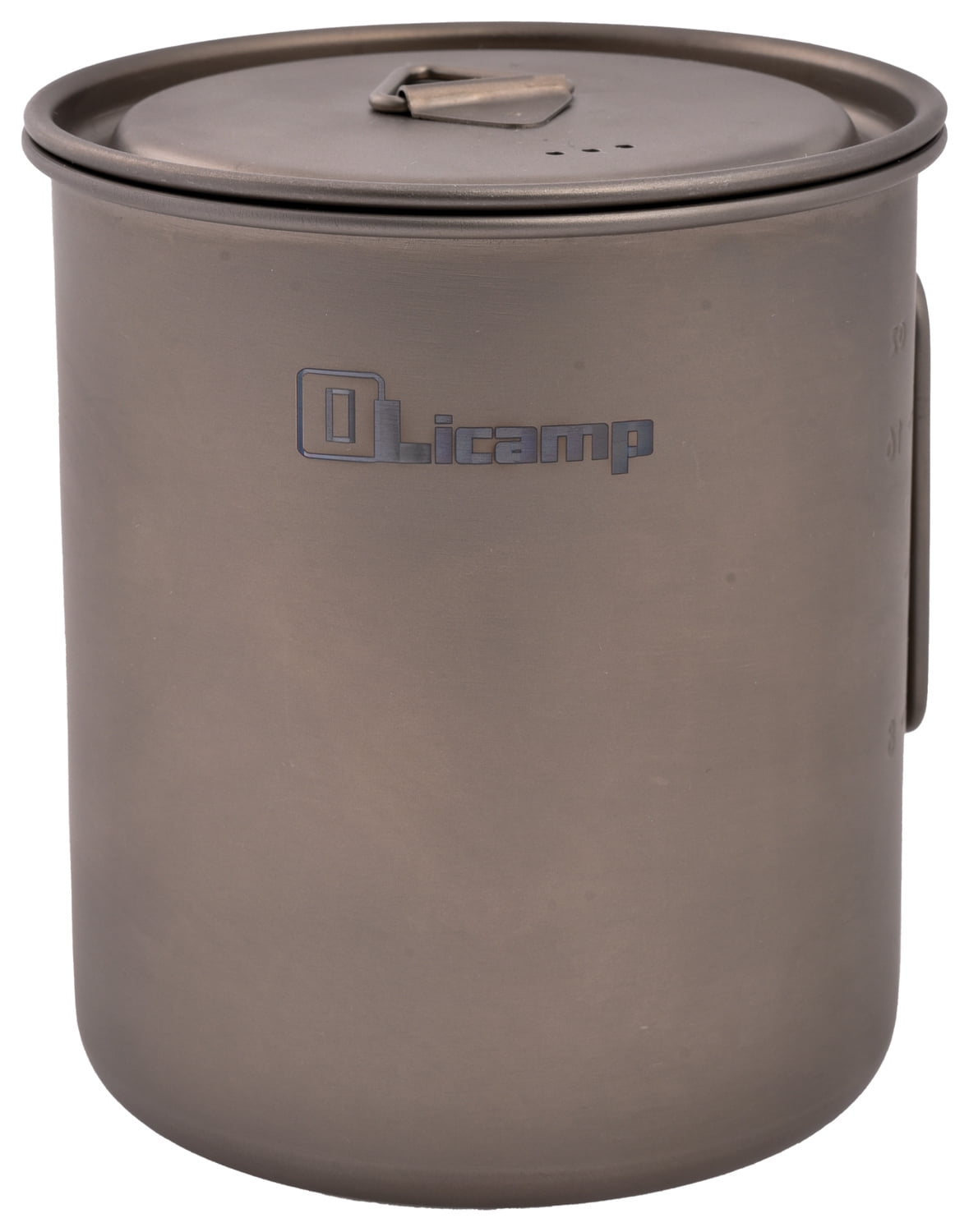Olicamp Titanium Space Saver Mug with Lid, Nests Nalgene Bottle Inside, Lightweight and Compact, Perfect for Camping and Backpacking, 750mL FNMS
