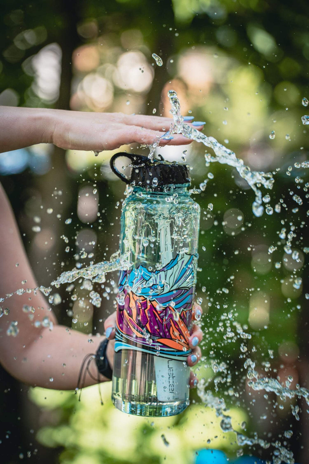 Epic Water Filters Nalgene OG Sustain Tritan USA Made Water Bottle and 75 Gallon Filter - Removes 99.99% of Water Impurities, 32oz, Leggitt Art U6JZ
