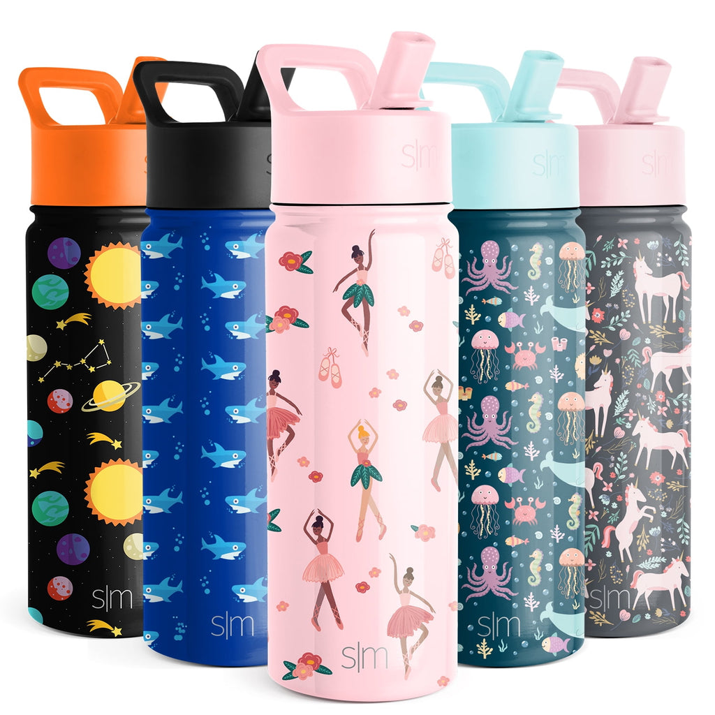 Simple Modern Summit Water Bottle Straw Lid Vacuum Insulated Stainless Steel Bottle | 18 fl oz TKA0
