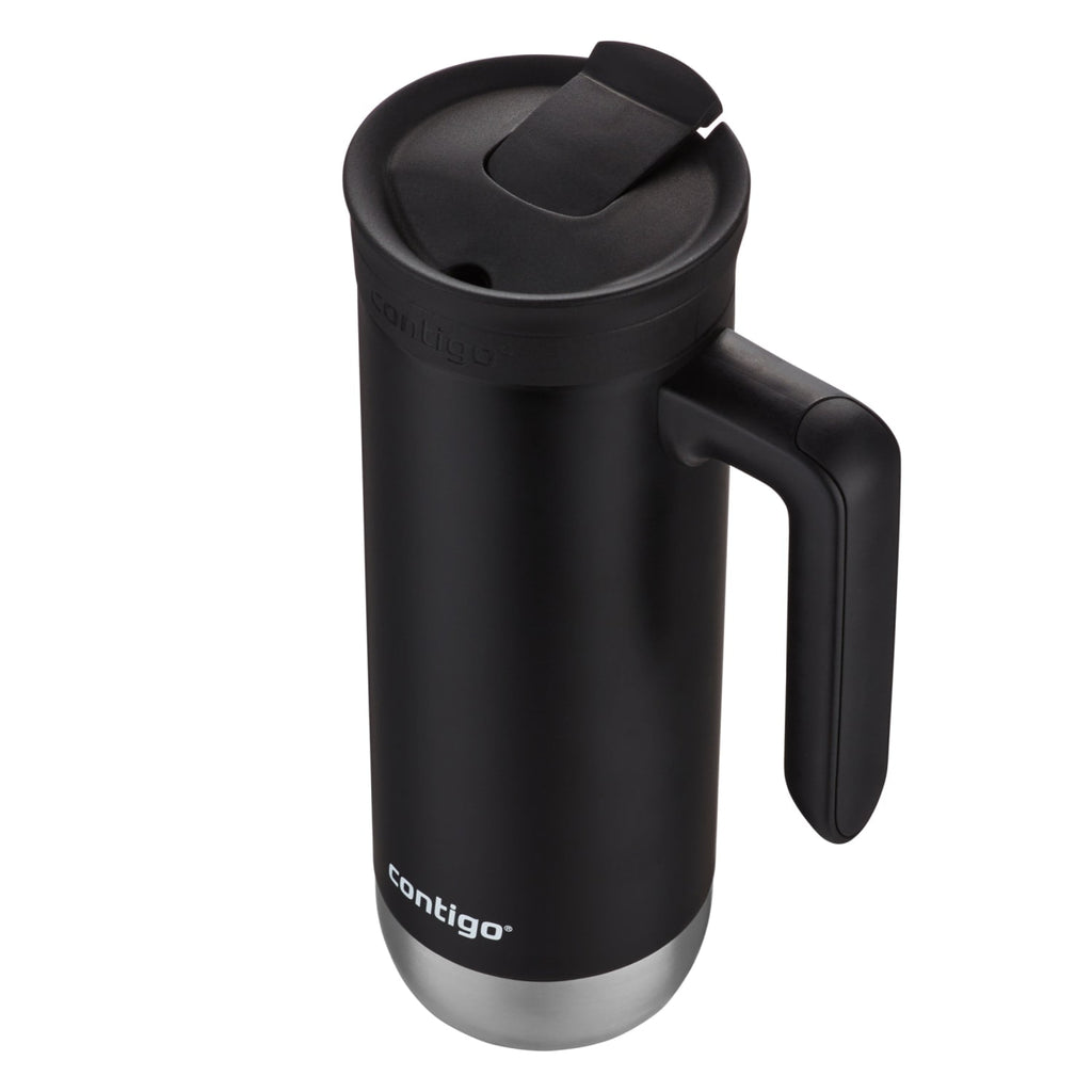 Contigo Huron 2.0 Stainless Steel Travel Mug with SNAPSEAL Lid and Handle in Black, 20 fl oz. ALCR