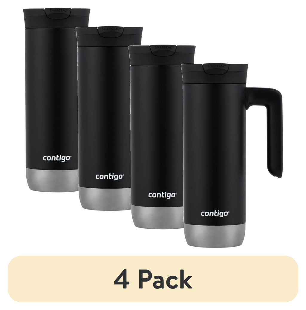 Contigo Huron 2.0 Stainless Steel Travel Mug with SNAPSEAL Lid and Handle in Black, 20 fl oz. ALCR