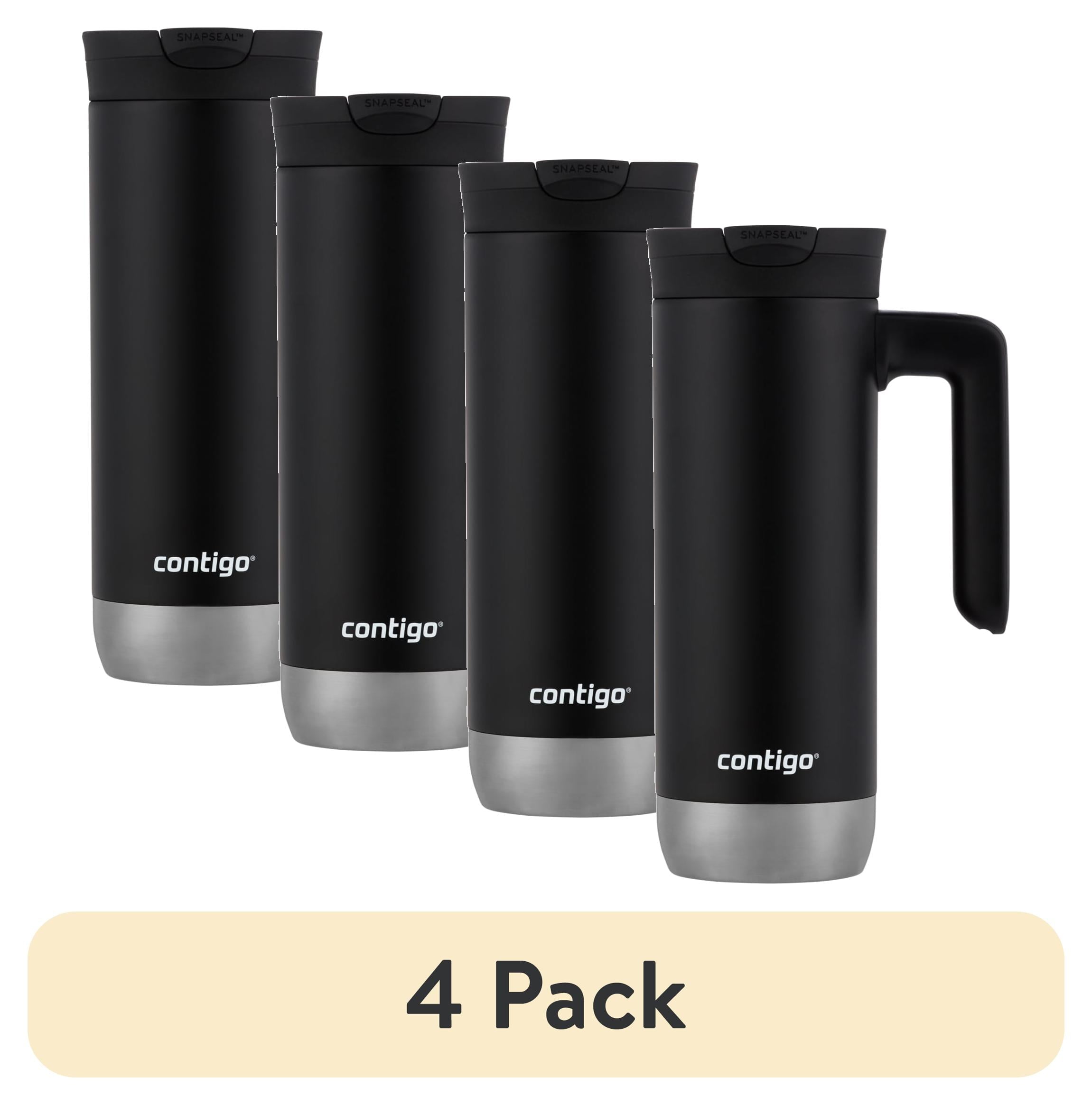 Contigo Huron 2.0 Stainless Steel Travel Mug with SNAPSEAL Lid and Handle in Black, 20 fl oz. ALCR
