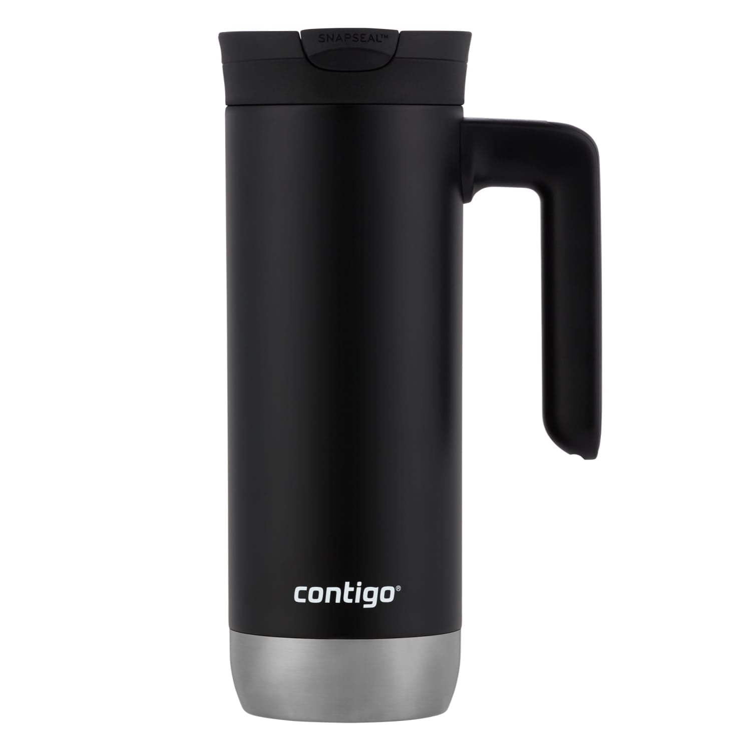 Contigo Huron 2.0 Stainless Steel Travel Mug with SNAPSEAL Lid and Handle in Black, 20 fl oz. ALCR