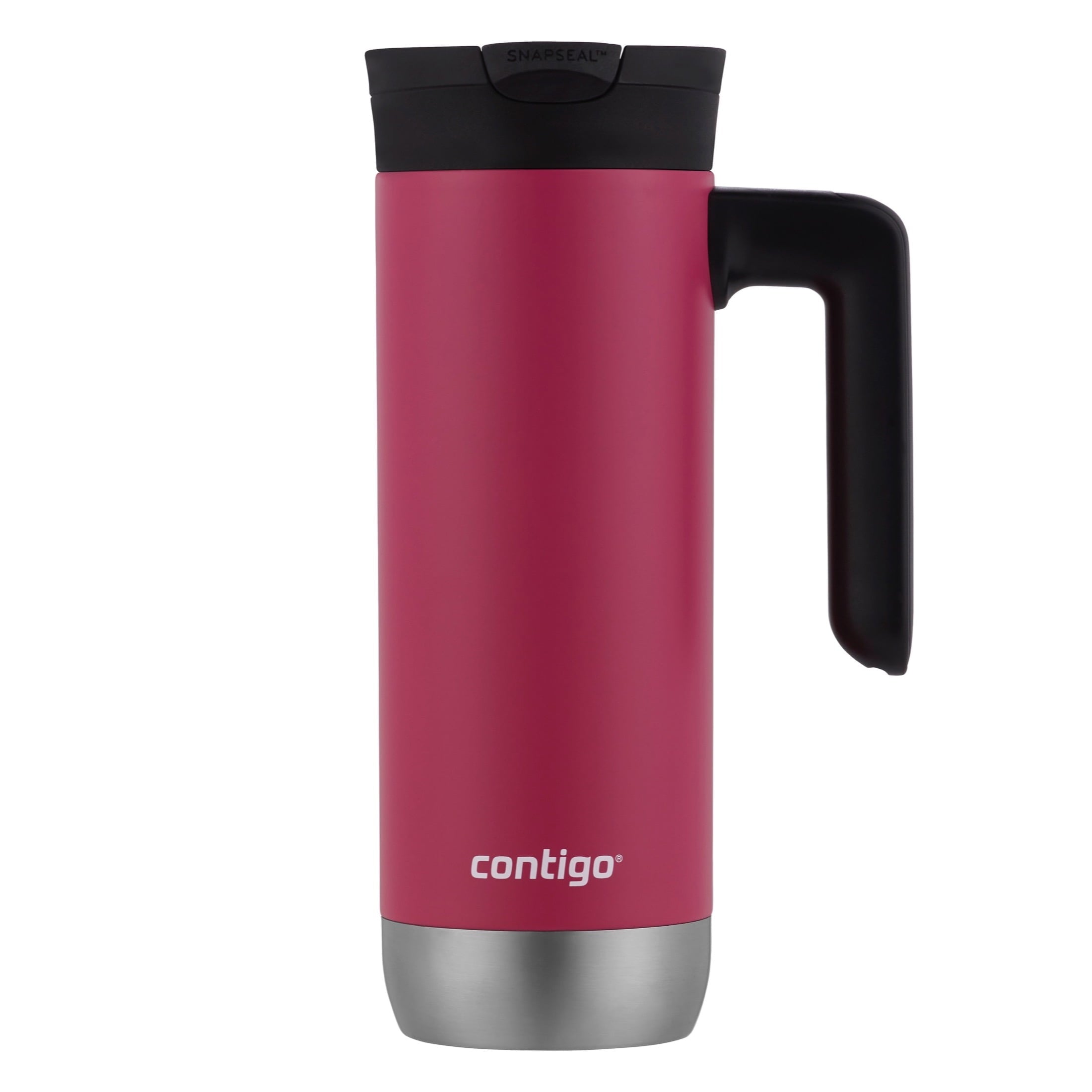 Contigo Huron 2.0 Stainless Steel Travel Mug with SNAPSEAL Lid and Handle in Black, 20 fl oz. ALCR