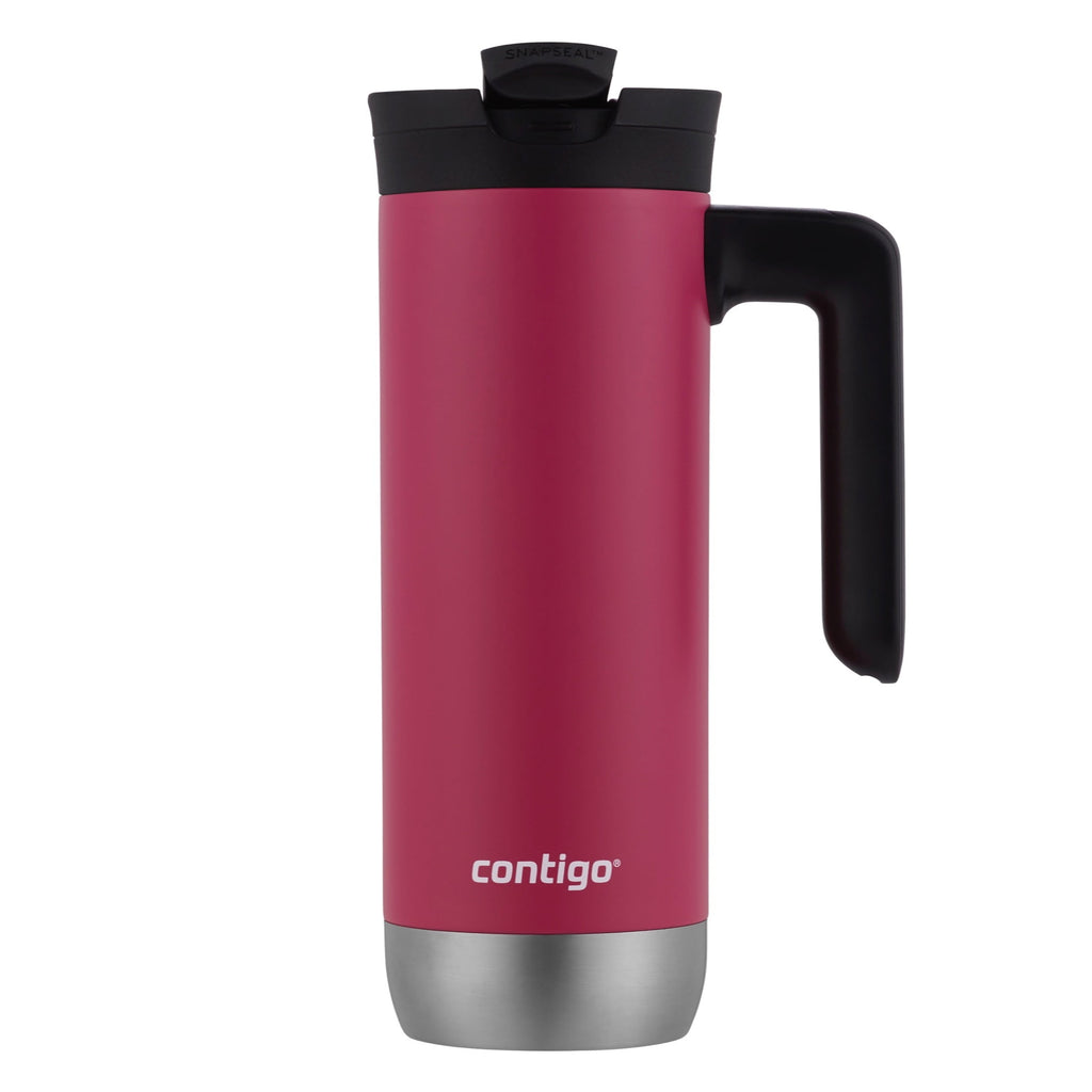 Contigo Huron 2.0 Stainless Steel Travel Mug with SNAPSEAL Lid and Handle in Black, 20 fl oz. ALCR