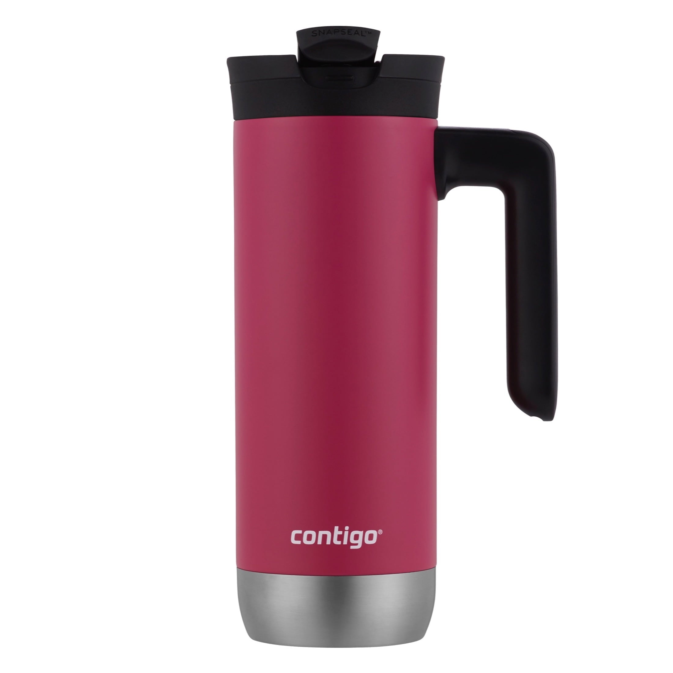 Contigo Huron 2.0 Stainless Steel Travel Mug with SNAPSEAL Lid and Handle in Black, 20 fl oz. ALCR