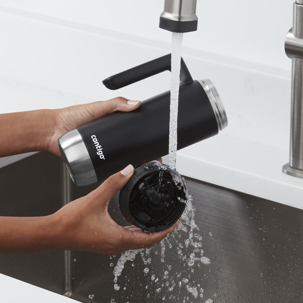 Contigo Huron 2.0 Stainless Steel Travel Mug with SNAPSEAL Lid and Handle in Black, 20 fl oz. ALCR
