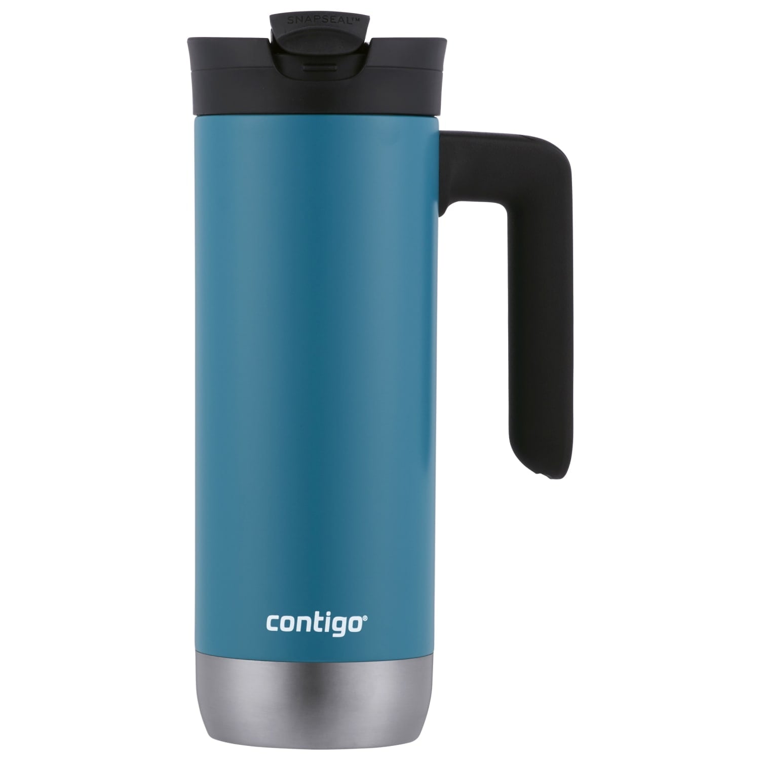Contigo Huron 2.0 Stainless Steel Travel Mug with SNAPSEAL Lid and Handle in Black, 20 fl oz. ALCR