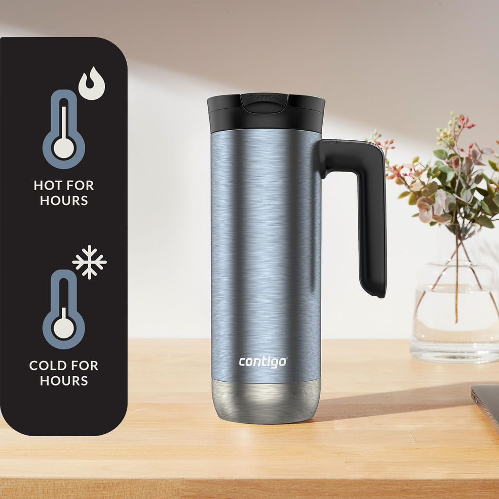 Contigo 20 oz. Superior 2.0 SnapSeal Stainless Steel Travel Mug - Dark Ice MBH8