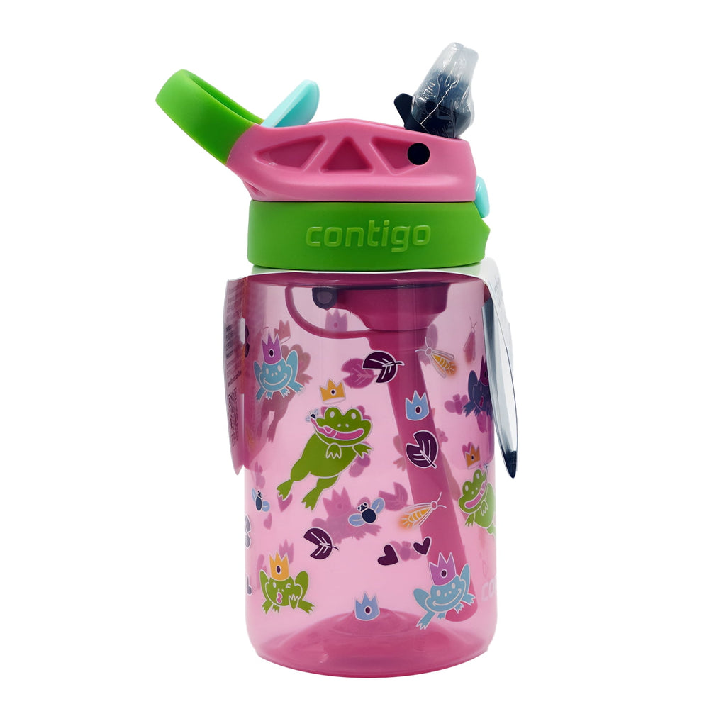 Contigo Kids Water Bottle with Redesigned AUTOSPOUT Straw, 14 oz, Grape Forest Haven M6A1