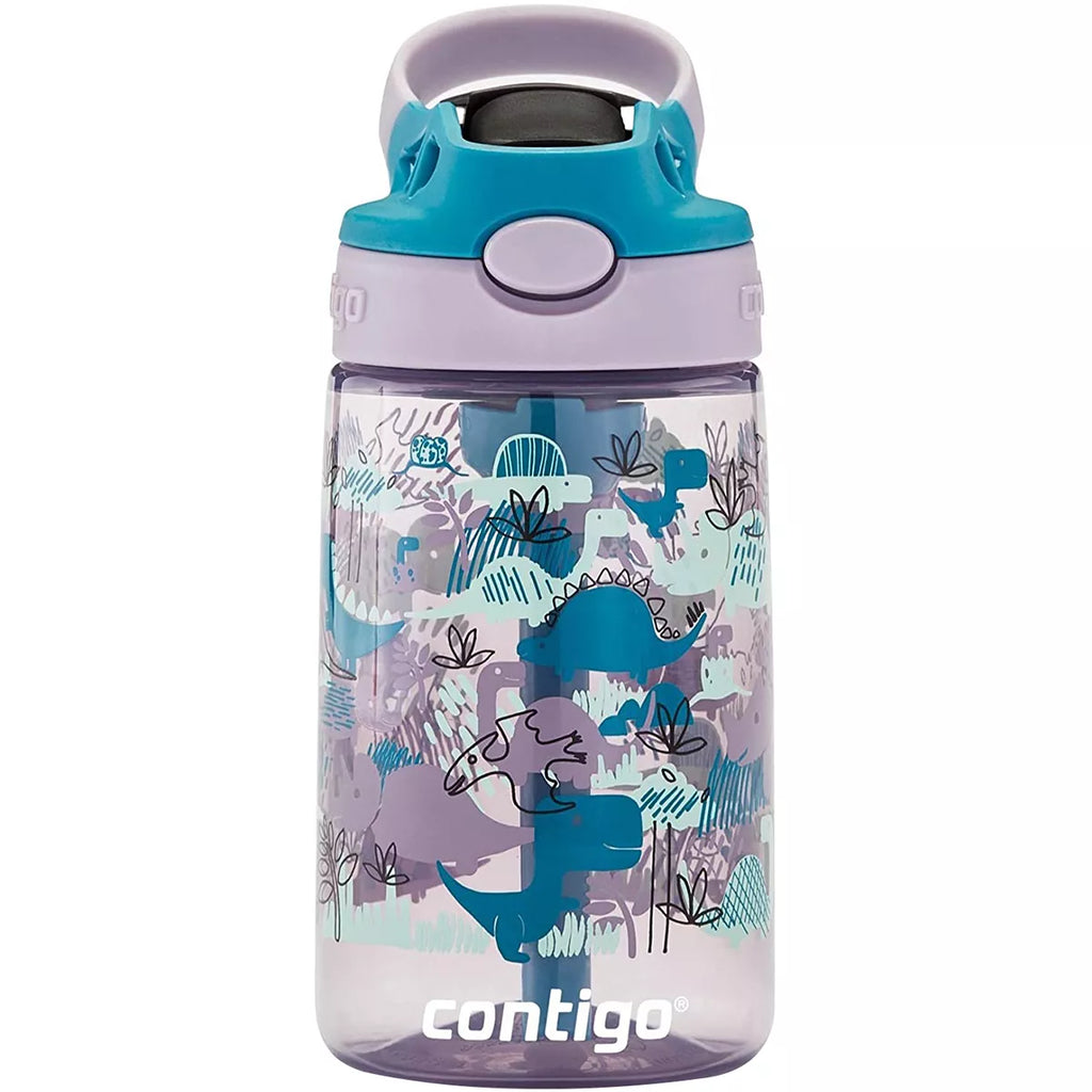 Contigo Kids Water Bottle with Redesigned AUTOSPOUT Straw, 14 oz, Grape Forest Haven M6A1