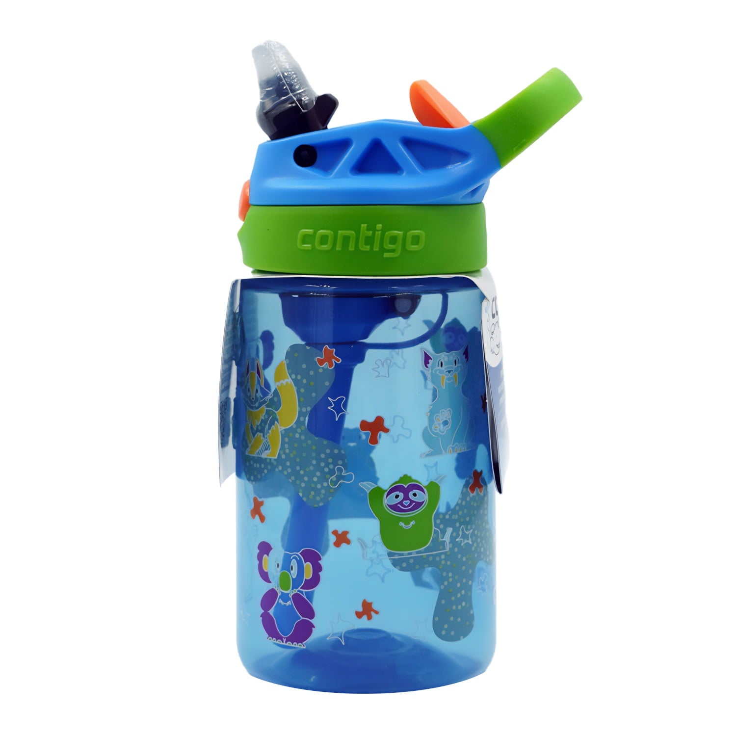 Contigo Kids Water Bottle with Redesigned AUTOSPOUT Straw, 14 oz, Grape Forest Haven M6A1
