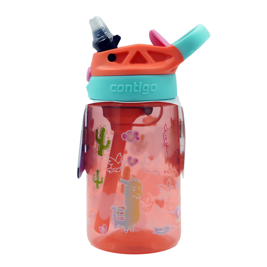 Contigo Kids Water Bottle with Redesigned AUTOSPOUT Straw, 14 oz, Grape Forest Haven M6A1