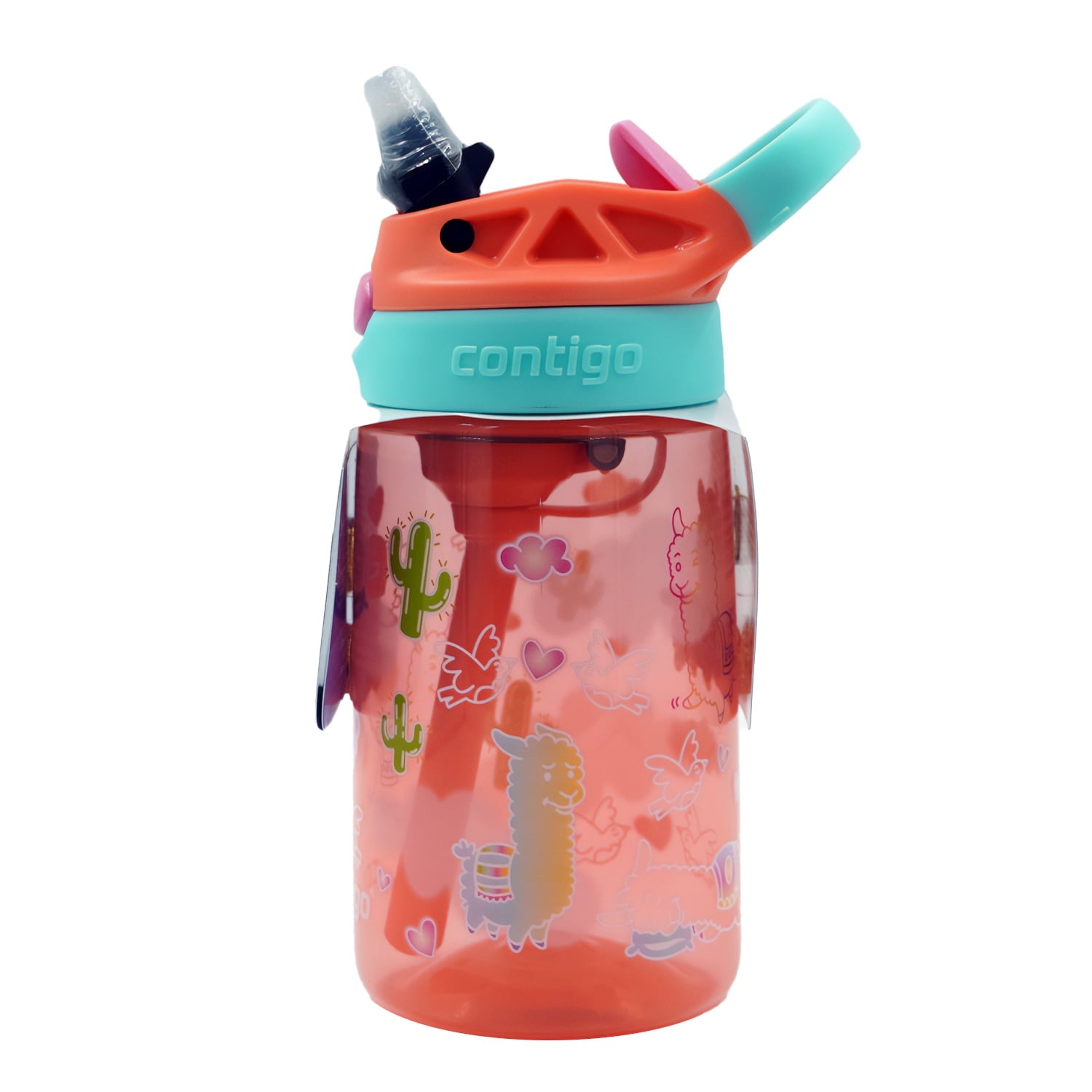 Contigo Kids Water Bottle with Redesigned AUTOSPOUT Straw, 14 oz, Grape Forest Haven M6A1