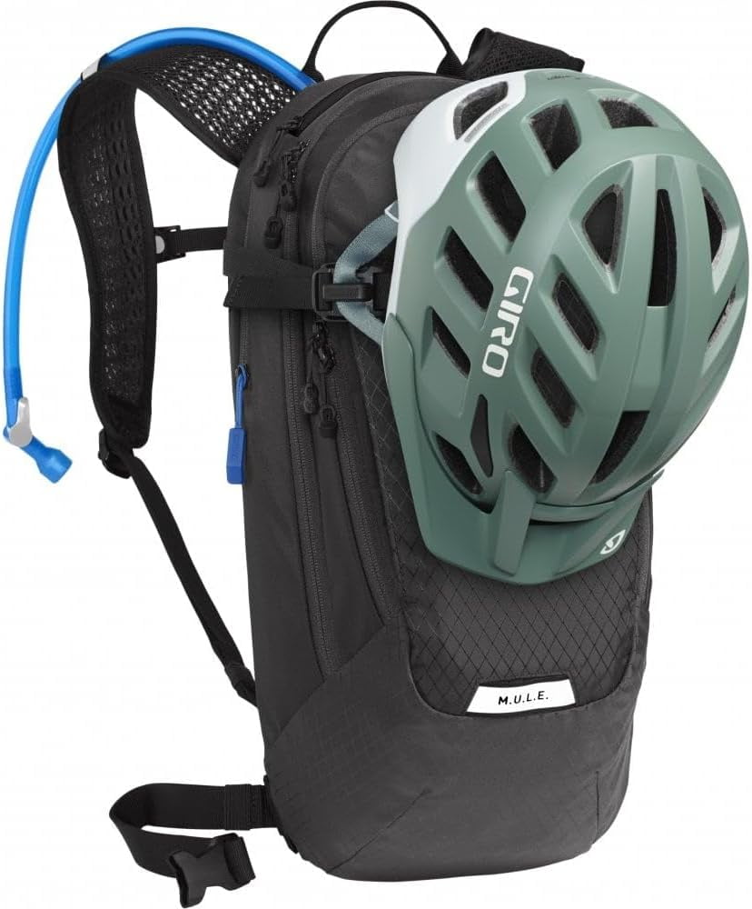 CamelBak Women's M.U.L.E. 12 Mountain Biking Hydration Pack - Easy Refilling Hydration Backpack - Magnetic Tube Trap 100oz, Charcoal/Black AW1A