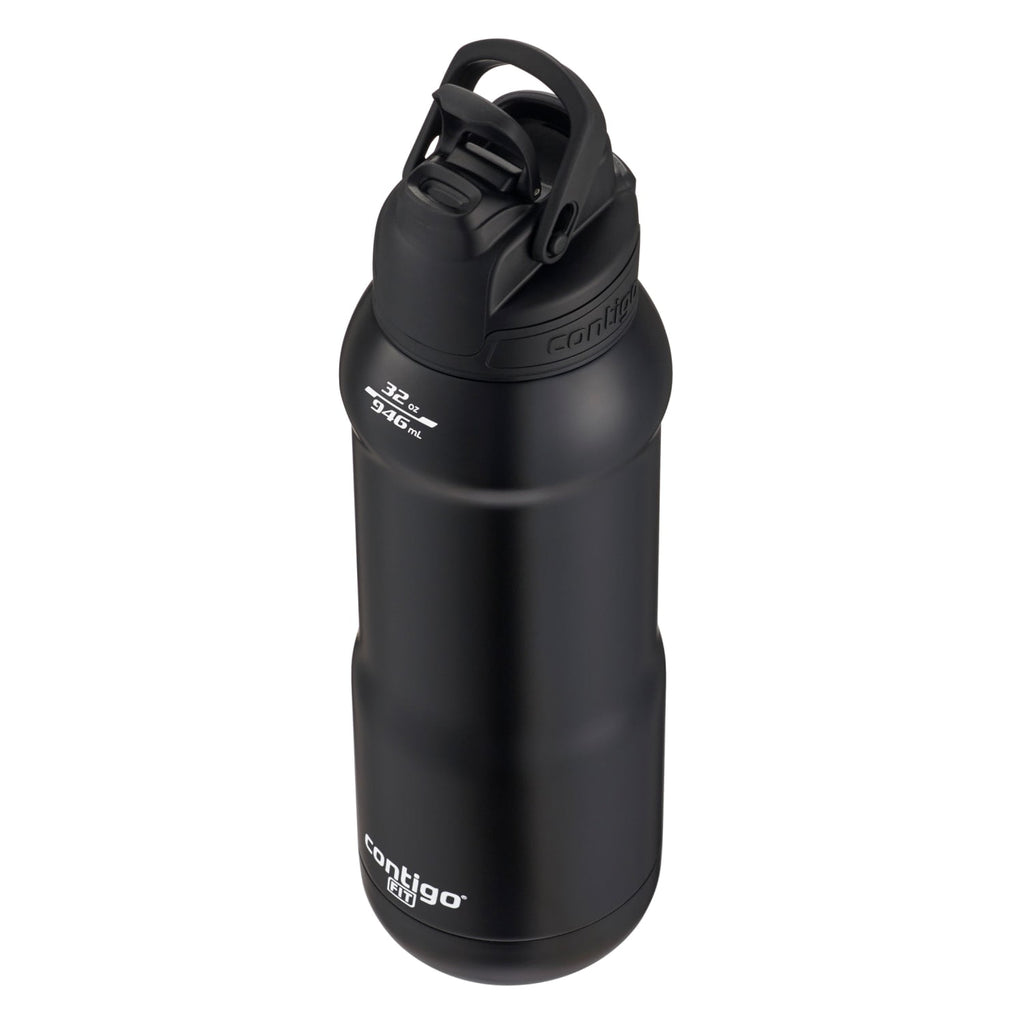 Contigo Fit Stainless Steel AUTOSPOUT Water Bottle with Straw, Blue Amp, 32 fl oz. C5KQ