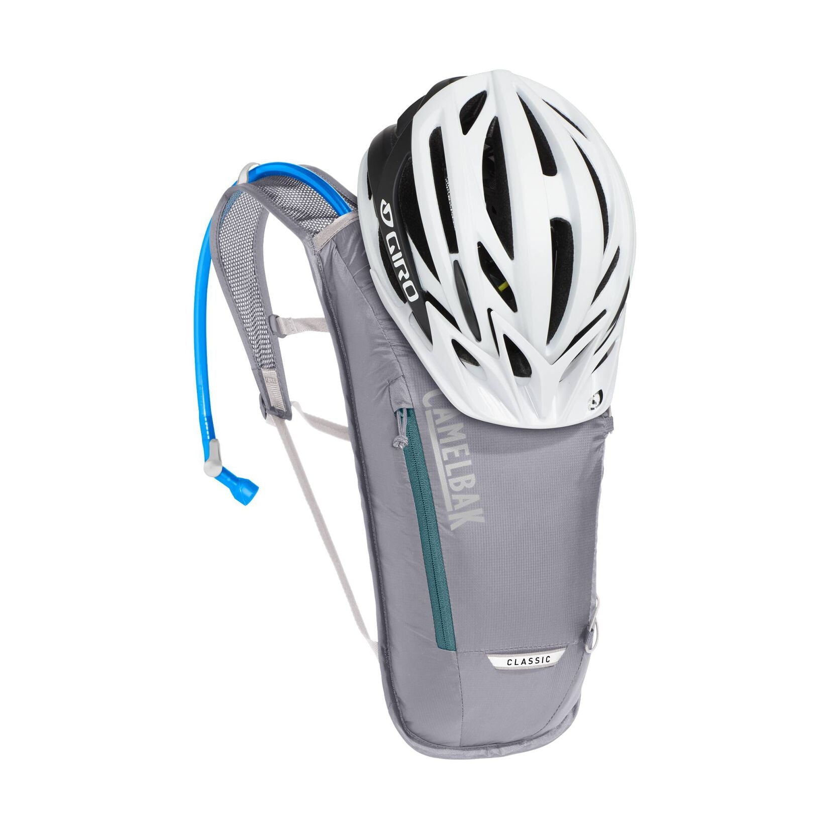 CamelBak Classic 70oz Light Bike Hydration Pack, Gunmetal/Hydro IVTD